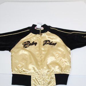 Baby Phat Girls, Girl's Coat, Black & Gold, Size: 12 months